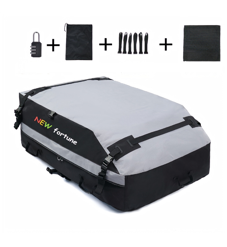 FO-22 vízálló autós tetőtáska 19 köbméteres csomagtartó szabadtéri tevékenységekhez