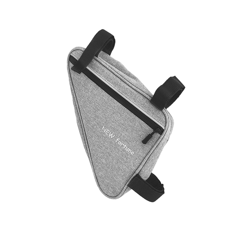 BI-02 kerékpártároló táska fényvisszaverő csíkos háromszög táskával