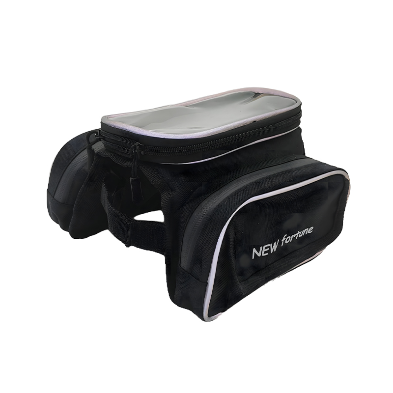 BI-08 fekete vízálló mountain bike csőváz csomag